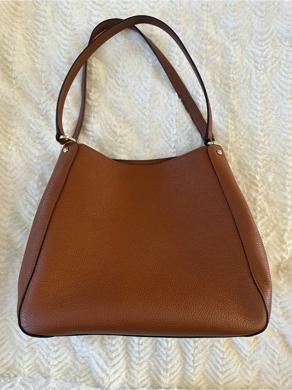 KATE SPADE New York Leila Medium Triple Compartment Pebbled Leather - Picture 2 of 13